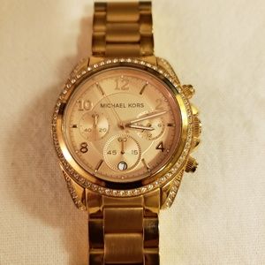 Michael Kors Women's Ritz rose gold watch